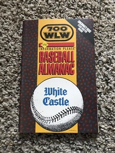 1990 folleto de béisbol almanaque lista de rojos de Cincinnati 700 WLW castillo blanco - Imagen 1 de 4