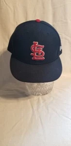 Navy Blue St.louis Cardinals Baseball Cap 59fifty Size 73/8 - Picture 1 of 6