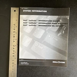 Original Dell Latitude C800 System Information Manual. Multi-Language - Picture 1 of 4