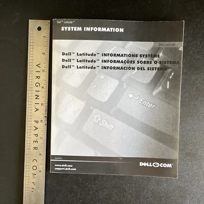 Original Dell Latitude C800 System Information Manual.  Multi-Language - Image 1 of 4