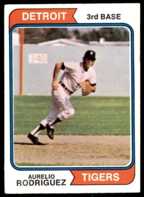 1974 TOPPS AURELIO RODRIGUEZ . DETROIT TIGERS #72 - Image 1 of 2