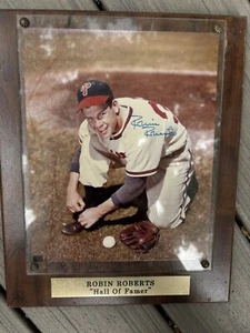 Robin Roberts Philadel Phillies Hall Of Fame Signed Mounted 8x10 Photo Baseball - Picture 1 of 8