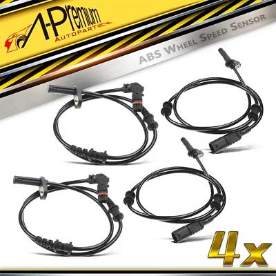 Sensores de velocidad de rueda ABS delanteros y traseros 4 piezas para Mercedes-Benz SL500 SL55 AMG SL550 Foto 1 de 4
