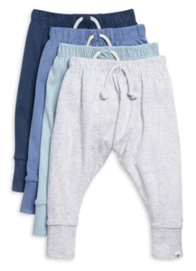 Honest Baby BAHAMAS BLUES Boys' 4 Pack Jogger Pants, US 0-3 Months - Picture 1 of 1