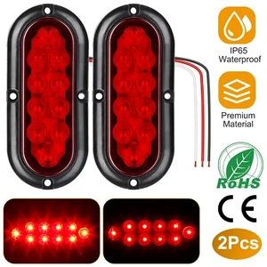2PCS LED Trailer Light Turn Stop Brake Reverse Tail Lights Marker for RV Trucks - Picture 1 of 11