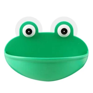 Frogs Shaped Soap Dish Holder with Suction Cups Kitchen Bathroom Soapbox for Cas - Picture 1 of 8