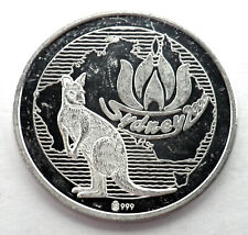 SYDNEY 2000 XXVII JEUX OLYMPIQUES médaille d'argent 30,25 mm 8,5 g rare. BB3