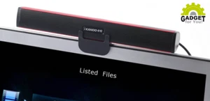Barre de son USB pour ordinateur portable et télévision avec pied + support I article d'origine Ikanoo® - Photo 1/18