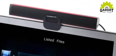 USB Soundbar für Laptop & TV inkl. Standfuß + Halterung I Originalware Ikanoo® - Bild 1 von 2