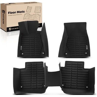 Tapetes forros negros 3 piezas para Lexus GS F 2016-2020 GS300 sedán delanteros y traseros Foto 1 de 4