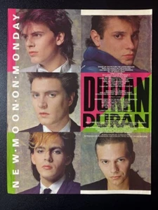 DURAN DURAN - NEW MOON ON MONDAY | SMASH HITS LYRICS PAGE 8.5X11" [SH22] - Bild 1 von 1