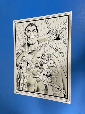 PÓSTER PIN UP DC COMICS SHAZAM CAPITÁN MARVEL BLANCO Y NEGRO NUEVO. Foto 1 de 3