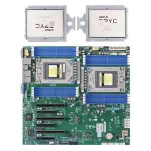 1x SuperMicro H12DSI-N6 EATX Mainboard +2x EPYC 7B13 CPU 2.25 GHz 64 Cores 128T - Afbeelding 1 van 4