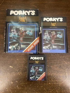 Porky's Atari 2600 20th Century Fox Game Manual Box Vintage Almost CIB - Bild 1 von 13