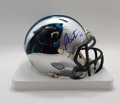 CAM NEWTON Signed Carolina Panthers Riddell NFL Mini Helmet Cam Newton Hologram - Image 1 of 4