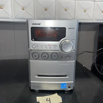 Sony CMT-NEZ3 CD Cassette AM FM Micro HiFi System, No Speakers No Remote TESTED - Image 1 of 4