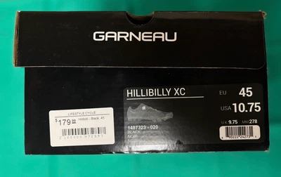 Louis Garneau Granite XC Mountain Clipless Shoes - Black, 45 - NEW IN BOX - Image 1 of 4