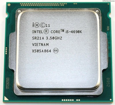 Intel Core i5-4690K 3.5GHz Quad-Core 6M SR21A LGA1150 88W CPU Processor - Image 1 of 4