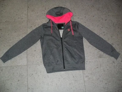 TOP schicke graue  Sweatjacke  mit  Kapuze  " VOLCOM "  Größe M  ca.  40 / 42 - Bild 1 von 3