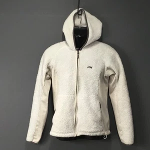 Helly Hansen Jacke Damen Large weiß Sherpa Fleece Full Zip Kapuze Outdoor - Bild 1 von 14