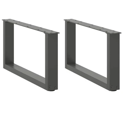 Couchtischbeine U-Form 2 Stk. Anthrazit 70x(30-31) cm Stahl - Bild 1 von 4