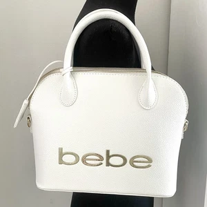 Bolso Bandolera Y2K Bebe Mediano Blanco Cúpula Top Handel Correa Nuevo Sin Etiquetas - Imagen 1 de 16