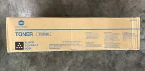 Genuine Sealed Factory Sealed Konica Minolta TN413K Black Toner Cartridge TN-413 - Afbeelding 1 van 4