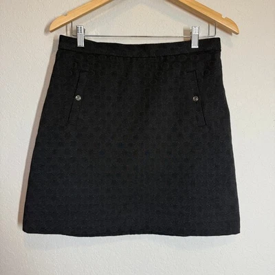 Minifalda negra a lunares texturizados Banana Republic para mujer talla 6 Foto 1 de 4