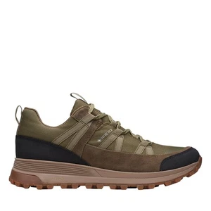 Clarks ATL Trek Run GTX 26172694 Mens Green Leather Athletic Hiking Shoes - Picture 1 of 7