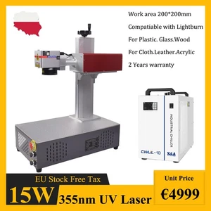 Macchina incisore marcatura laser UV 15W per marcatura legno/vetro/plastica refrigeratore S&A - Foto 1 di 13