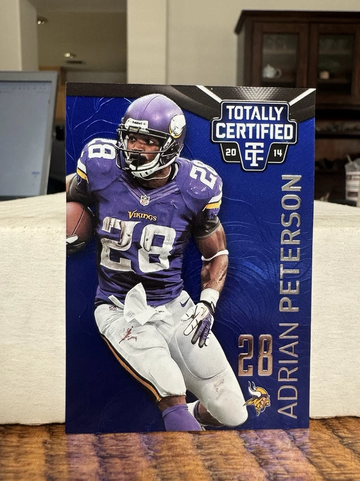 2014 Panini Totally Certified Mirror Platinum BLUE /50 ADRIAN PETERSON SP #52 $ - Image 1 of 2