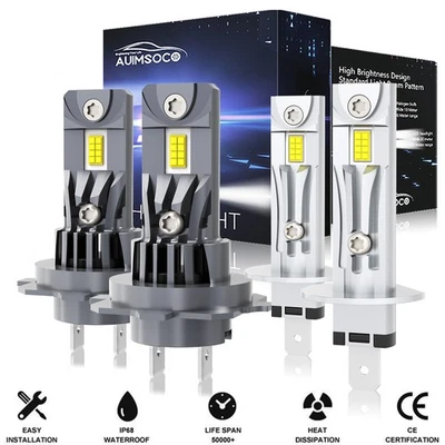 Para BMW E38 1999-2001 740i 740iL 750iL 4X H1+H7 Faros LED Hi/Lo Bombillas de haz Hi/Lo Foto 1 de 4