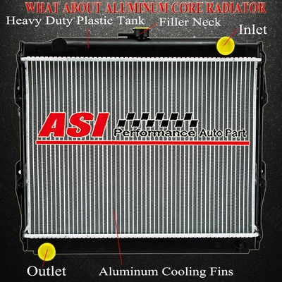Aluminum Core Radiator For Toyota Hilux 1988-1997 22R RN85 YN85 Petrol Manual MT - image 1 of 4