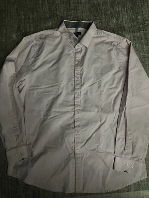 Men's Dress Shirt Long Sleeve Button Down Light Pink Career Wear - Image 1 of 4