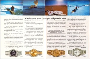 ROLEX Explorer A Rolex Does More Original Vintage 1992 Print Ad 2 Pages!! - Picture 1 of 1