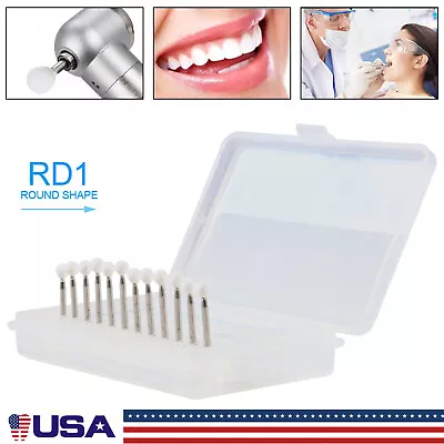 Стоматологические Белые Камни Круглые Установленные Полировальные Боры - FG 12/упаковок Острые Боры ns - Изображение 1 из 4