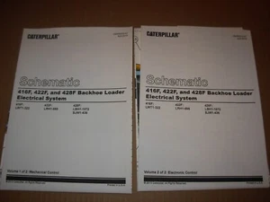 Caterpillar 416F 422F 428F Backhoe Loader Electrical System Foldouts , Vol 1&2 - Picture 1 of 1