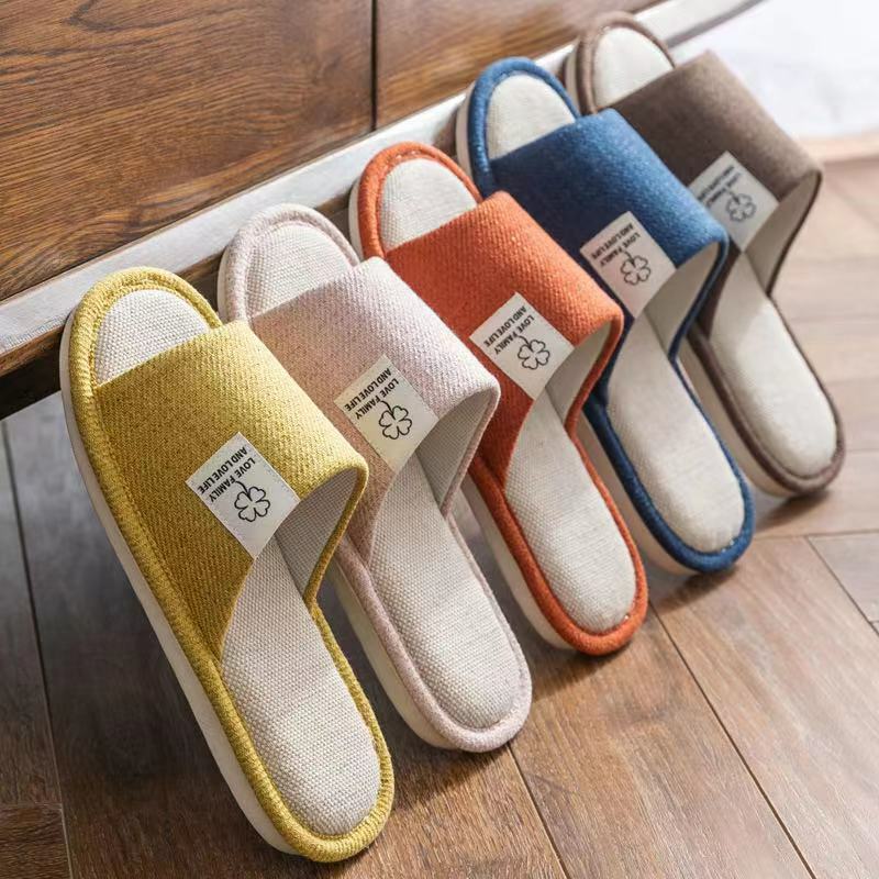 Men Women Straw Sandals Flip Flops Slippers Linen Shoes Home Office Comfort  | eBay