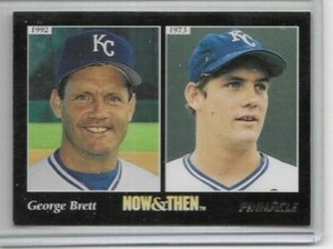 1993 Pinnacle #294 George Brett  Now & Then Kansas City Royals