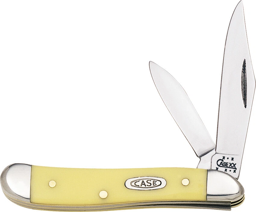 Cuchillo de Bolsillo Case XX Amarillo Cacahuete Suave Sintetizado Plegable Acero al Carbono 030 Foto 1 de 1