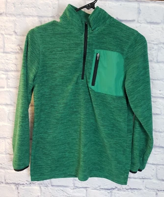 Pullover polar C9 Champion niños jóvenes niños verde cuarto cremallera talla L 2-14 Foto 1 de 4
