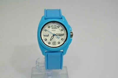 Nuevo Reloj DKNY Auténtico Azul Silicona Esfera Blanca NY4901 Foto 1 de 4