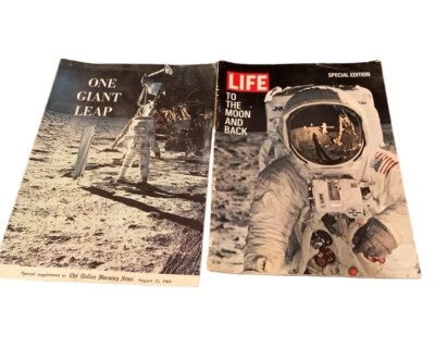 LIFE Magazine - VTG Special Edition; TO the Moon and Back; newspaper insert also - Image 1 of 4