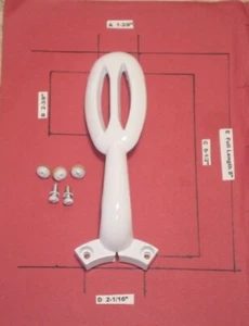 52” CEILING FAN BLADE ARM REPLACEMENT BRACKET GLENDALE WHITE COMPLETE - Picture 1 of 6