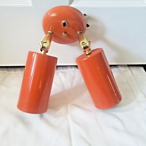 VINTAGE EJS 60'S ORANGE UNDERWRITERS' LABORATORIES, INC.LIGHT FIXTURE UNION MADE - Picture 1 of 6