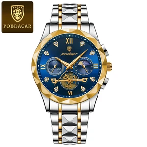 Luxury Man Wristwatch Waterproof Luminous Chronograph Watch for Men Stainless St - Picture 1 of 21