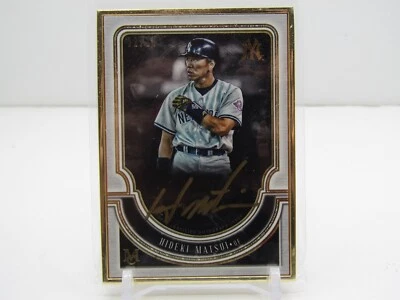 HIDEKI MATSUI 2018 TOPPS MUSEUM COLLECTION GOLD FRAMED AUTOGRAPH AUTO! #02/10! - Image 1 of 2
