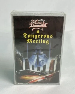 KING DIAMOND A Dangerous Meeting Vintage Cassette Tape Factory Sealed NEW Foto 1 de 3