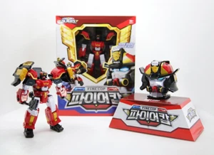 Miniforce Super Cops FIRE COP Red Fireman Police Transforming Head Badge Genuine - Picture 1 of 8