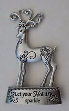 Q2 Let your Holiday Sparkle MERRY CHRISTMAS REINDEER miniature figurine ganz